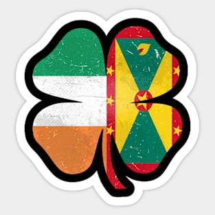 Grenadian Irish Shamrock Grenada Ireland St. Patrick's Day Sticker